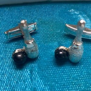 💚 Vintage unique bowling Cufflinks